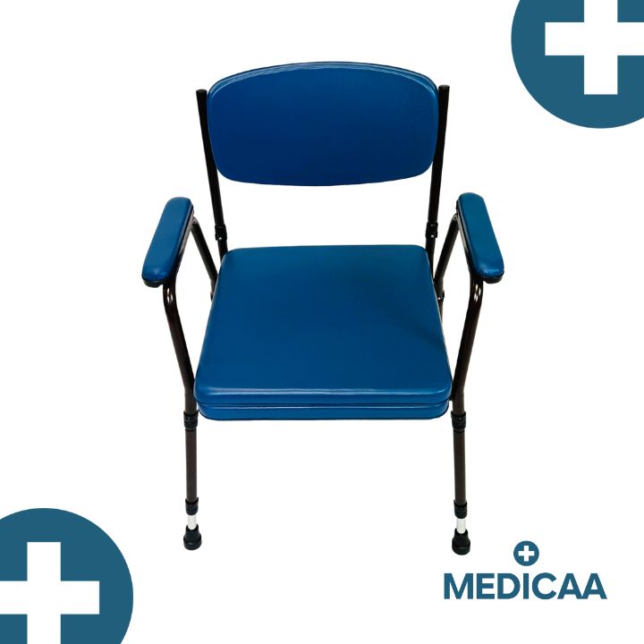 Chaise percée avec pieds réglables en hauteur Erika