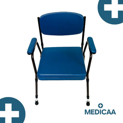 Chaise percée avec pieds réglables en hauteur Erika