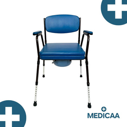 Chaise percée avec pieds réglables en hauteur Erika