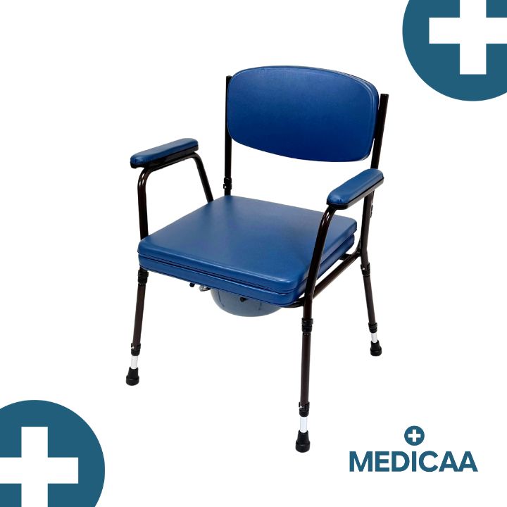 Chaise percée avec pieds réglables en hauteur Erika