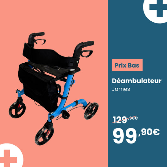 Déambulateur rollator 4 roues Félix
